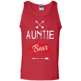Aunt Shirt Buffalo Plaid Family Camp Bear Tee - Tank Top