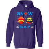 Snow Day Shirt For Calgary Flames Vs Minion Fans pingpong