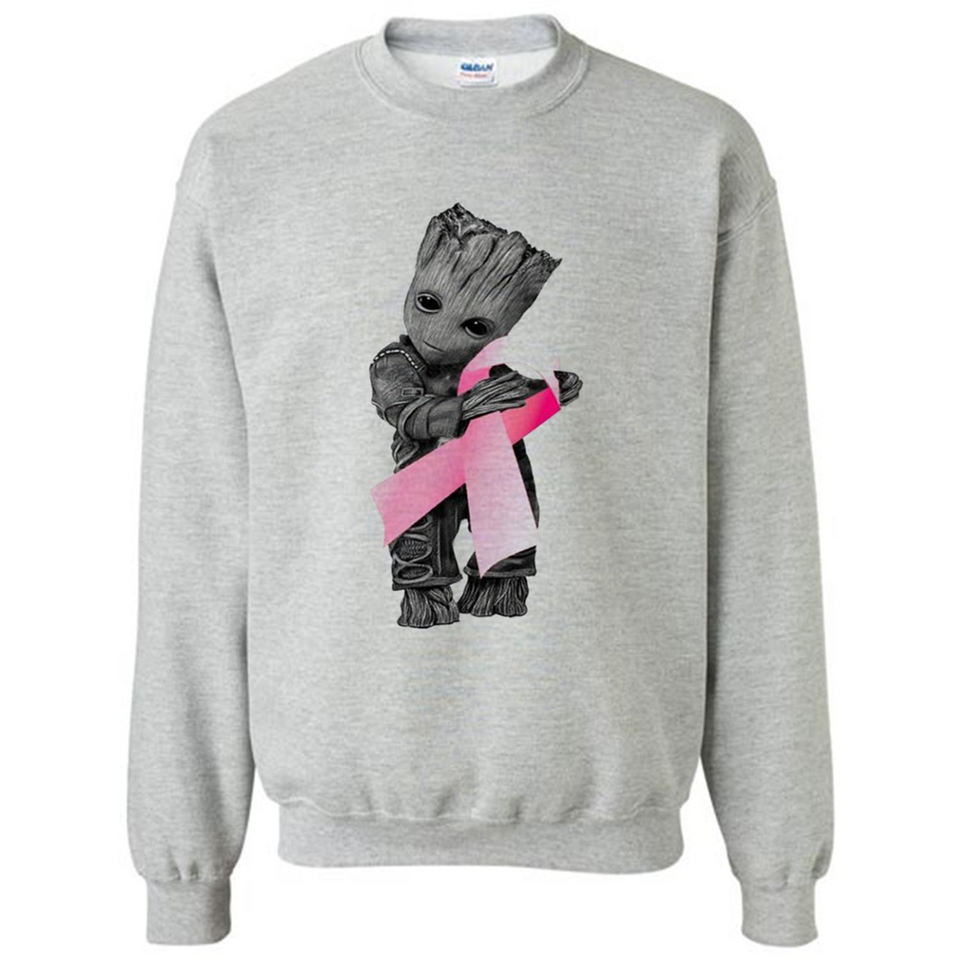 Groot Hug Breast Cancer - Sweatshirt