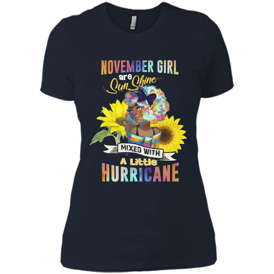 November Girls Sunflower - Ladies' Boyfriend T-Shirt