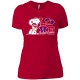 Snoopy loves NBA Cleveland Cavaliers - Ladies' Boyfriend T-Shirt