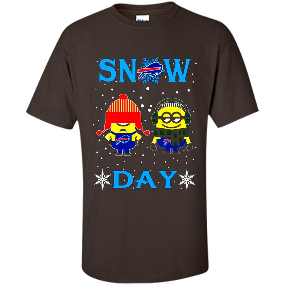Snow Day Shirt For Buffalo Bills Vs Minion Fans pingpong