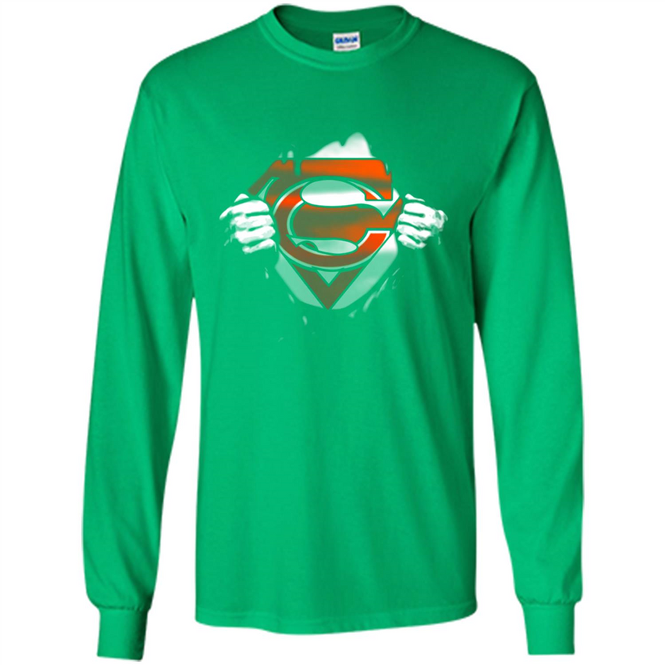 Chicago Bears And Superman Fans - Long Sleeve T-Shirt