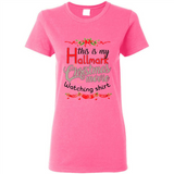 This My Movies Hallmark-Christmas Loves Is T-Shirt - Ladies Short-Sleeve