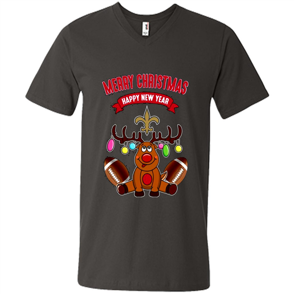 New Orleans Saints NFL Reindeer Funny Merry Christmas And Happy New Year