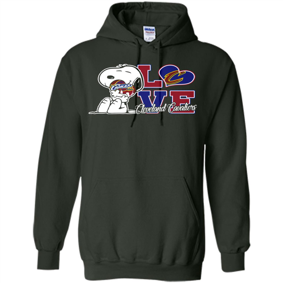Snoopy loves NBA Cleveland Cavaliers - Hoodie