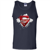Detroit Red Wings And Superman Fans - Tank Top