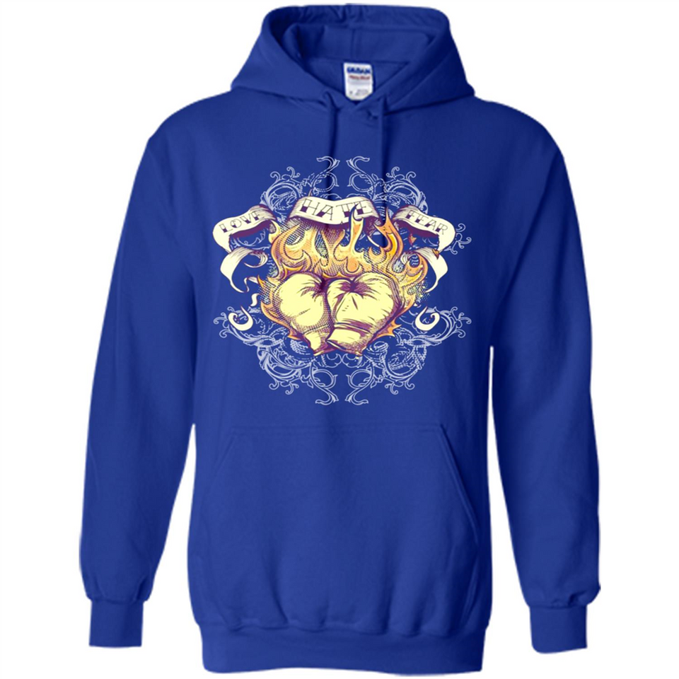 Love Hate Fear Boxing - Martial Art Fighting - Hoodie