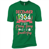 December 1984 34 Years Of Being Classy Sassy - Premium Short Sleeve T-Shirt
