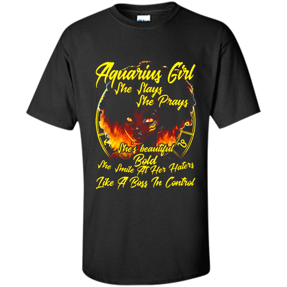 Aquarius Girl She Slays She Prays Zodiac Sign PINGPONG