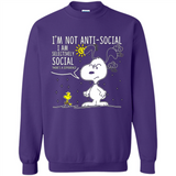 Snoopy I'm Not Anti-Social I Am Selectively Social