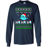 Narwhal christmas sweatshirt hoodie long PINGPONG - Long Sleeve T-Shirt
