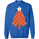 Bacon & Eggs Over Easy Fried Food Breakfast Xmas Tree Foodie - Sweatshirt