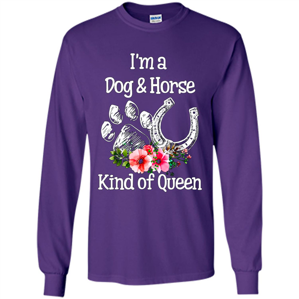 I'm A Dog & Horse Shirt Animal Lover Gift