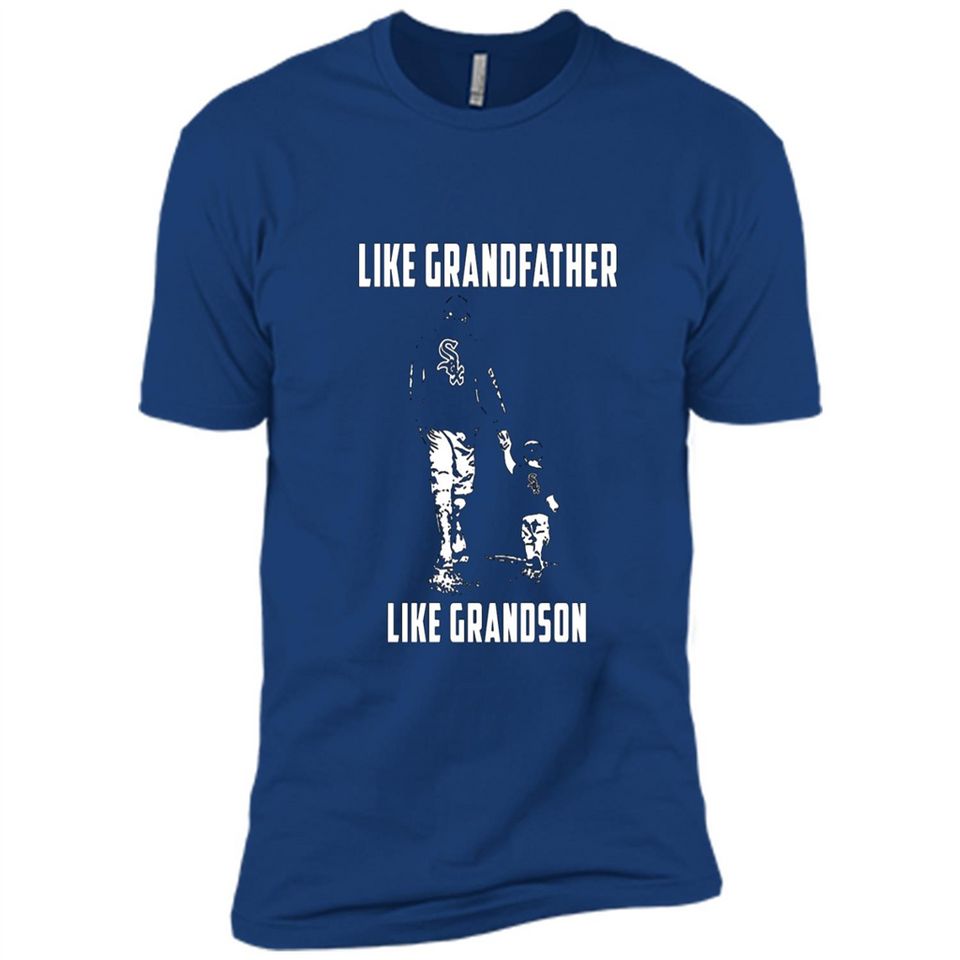 Chicago White Sox GrandFather Like GrandSon - Premium Short Sleeve T-Shirt