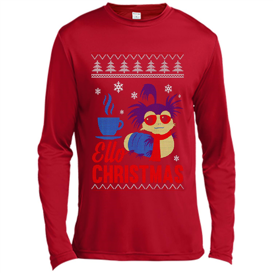 Christmas Ugly Sweater Ello Christmas - Canvas Long Sleeve T-Shirt