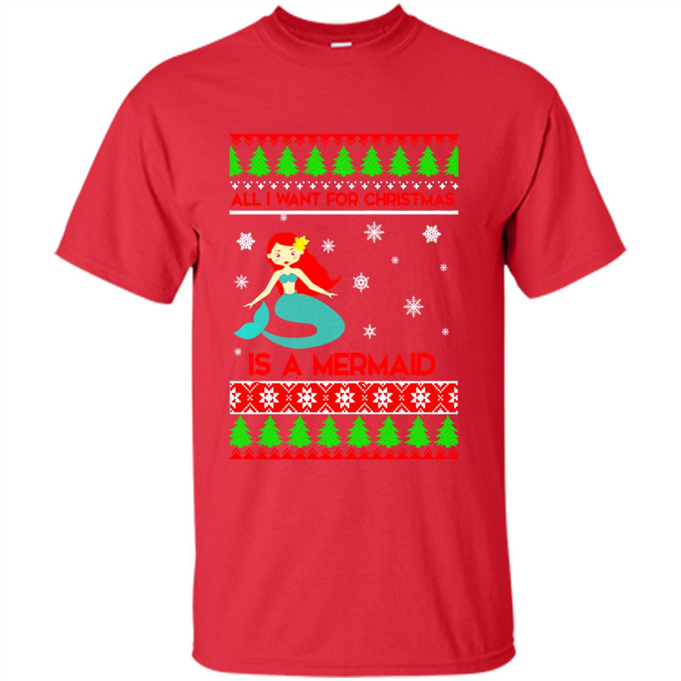 All I Want For Christmas Is A Mermaid ugly PINGPONG