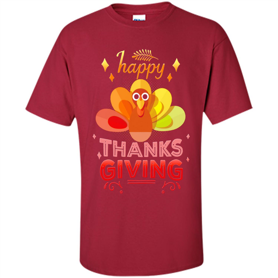 Happy Thanksgiving Turkey Day Colorful Cute