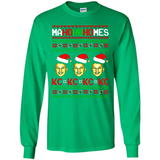 Patrick Mahomes Ma Ho Ho Homes Christmas sweatshirt PINGPONG - Long Sleeve T-Shirt