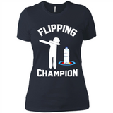 Water Bottle Flipping Tshirt Dabbing Flipping Champion - Ladies' Boyfriend T-Shirt