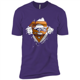 Denver Broncos And Superman Fans - Premium Short Sleeve T-Shirt