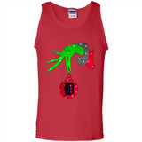 GRINCH HAND HOLDING DETROIT TIGERS GLITTER CHRISTMAS PINGPONG