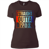 Retro Straight Outta 1982 36 Years Old - Ladies' Boyfriend T-Shirt