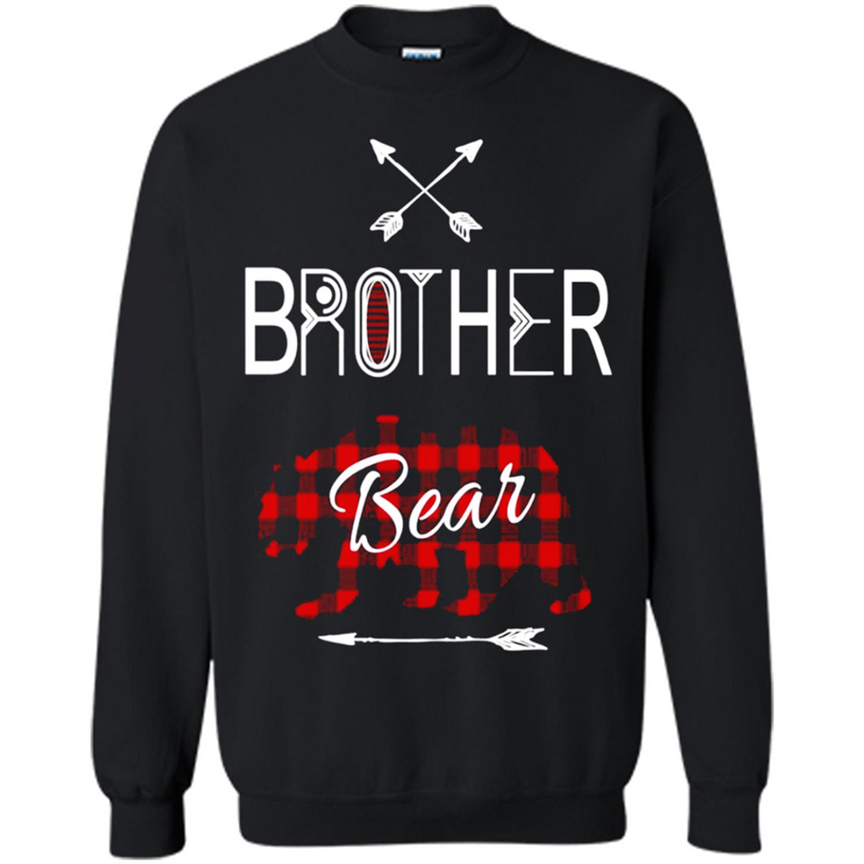Brother Shirt Buffalo Plaid Family Camping Bear Tee - Sweatshirt