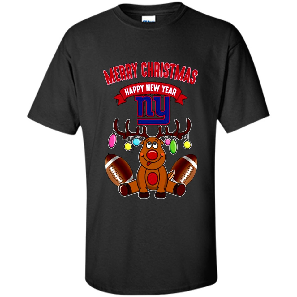 New York Giants NFL Reindeer Funny Merry Christmas And Happy New Year