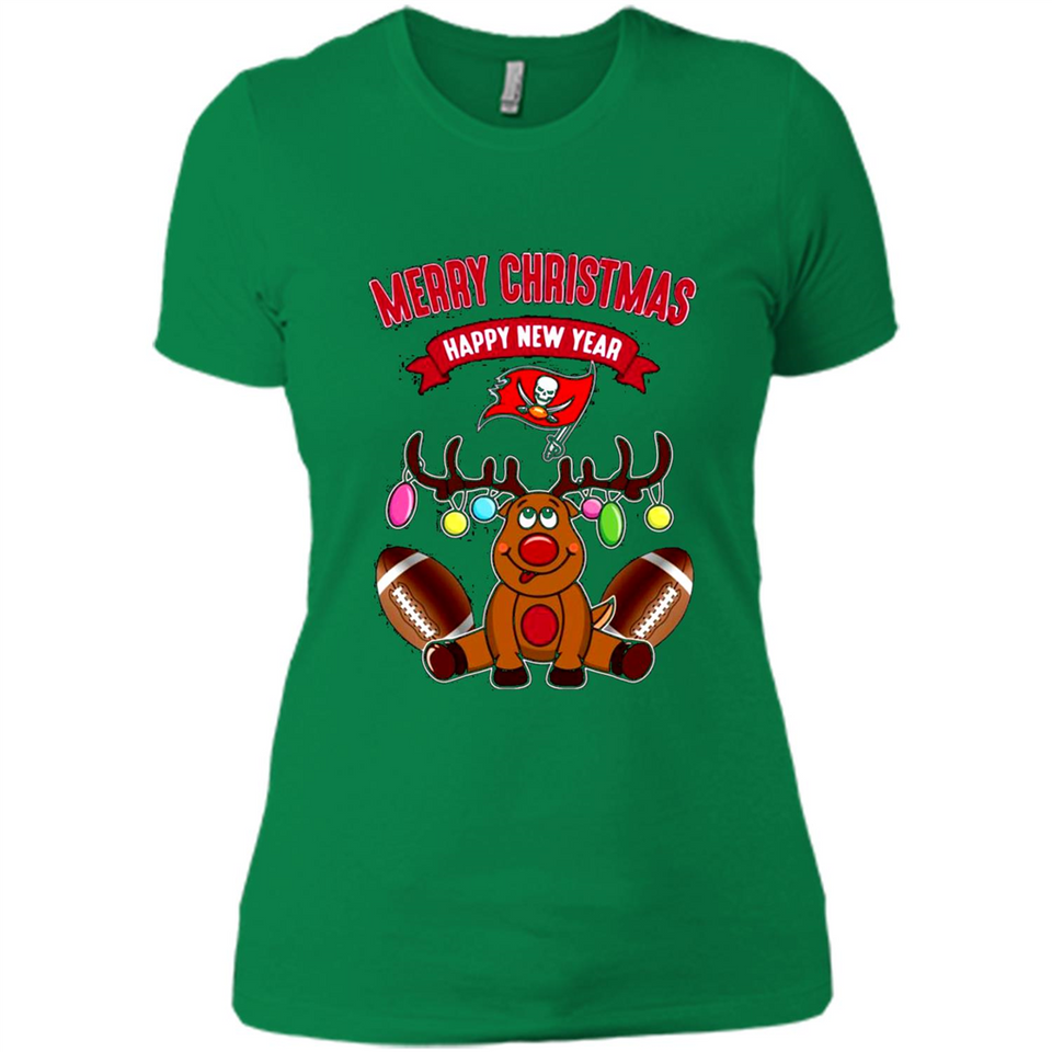 Tampa Bay Buccaneers NFL Reindeer Funny Merry Christmas And Happy New Year