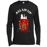 Peanuts By Schulz Snoopy Young Men_s Christmas SweatShirt - Canvas Long Sleeve T-Shirt