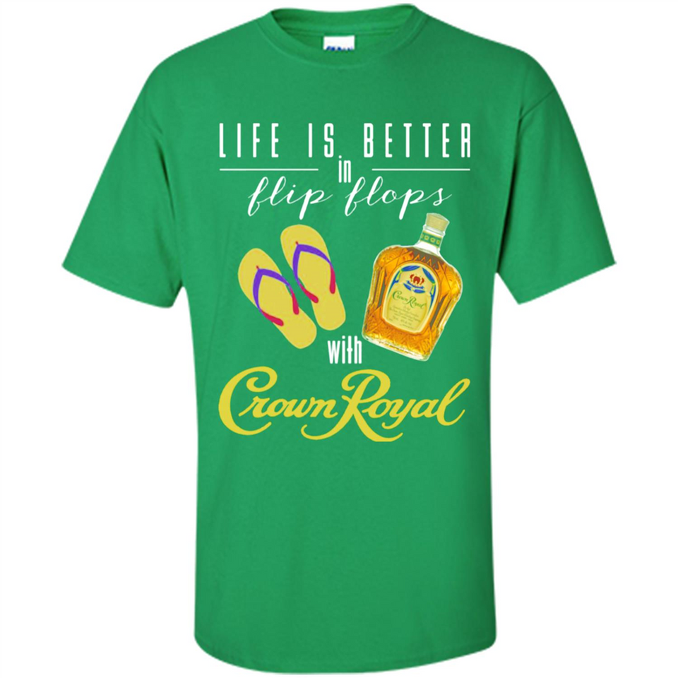 LIFE IS BETTER IN FLIP FLOPS WITH CROWN ROYAL