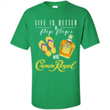 LIFE IS BETTER IN FLIP FLOPS WITH CROWN ROYAL