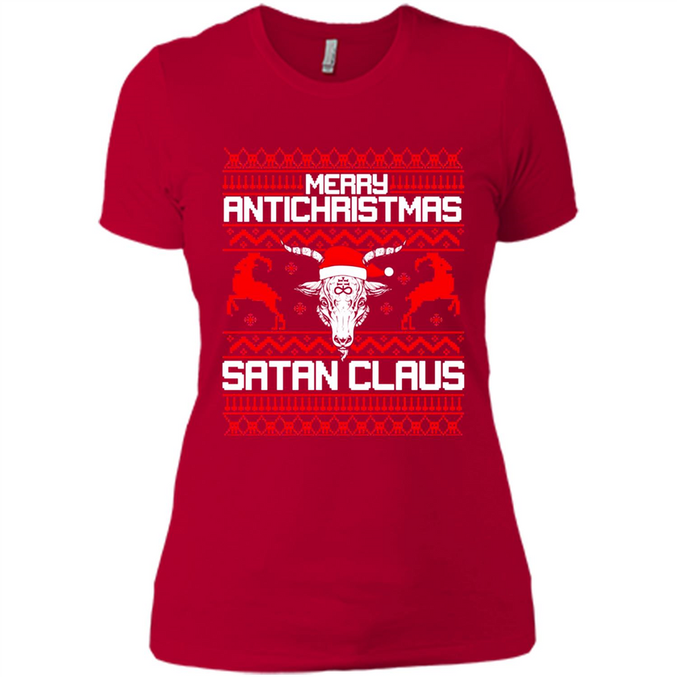 Merry Antichristmas Satan Claus - Ladies' Boyfriend T-Shirt