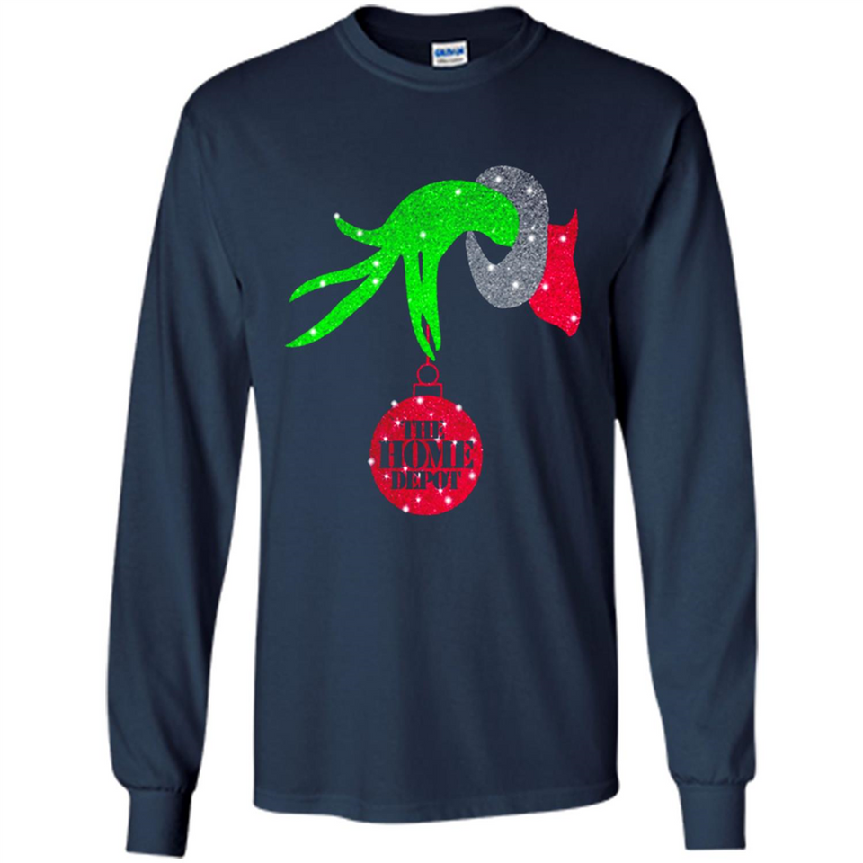 Grinch hand holding HomeDepot Glitter Christmas PING PONG