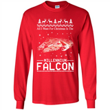 All I Want For Christmas Is The Millennium Falcon ugly PINGPONG