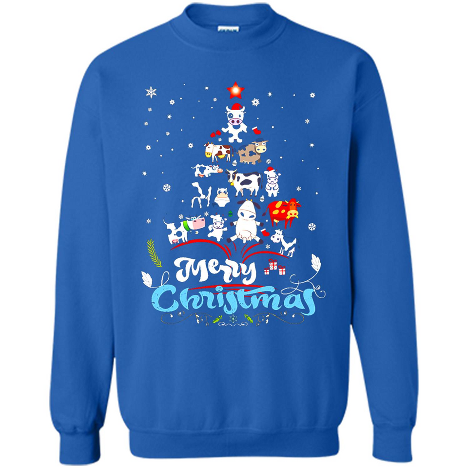 Christmas Ugly Sweater Animal Tree Pine Merry Christmas - Sweatshirt