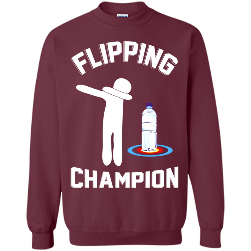 Water Bottle Flipping Tshirt Dabbing Flipping Champion - Sweatshirt