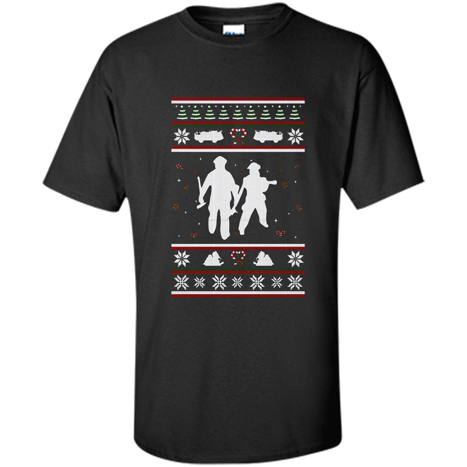 Christmas Ugly Sweater Firefighter Ugly Christmas Sweater - Shirt