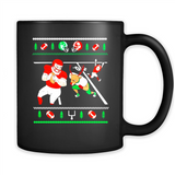 Santa vs Deer Football Ugly Christmas PINGPONG