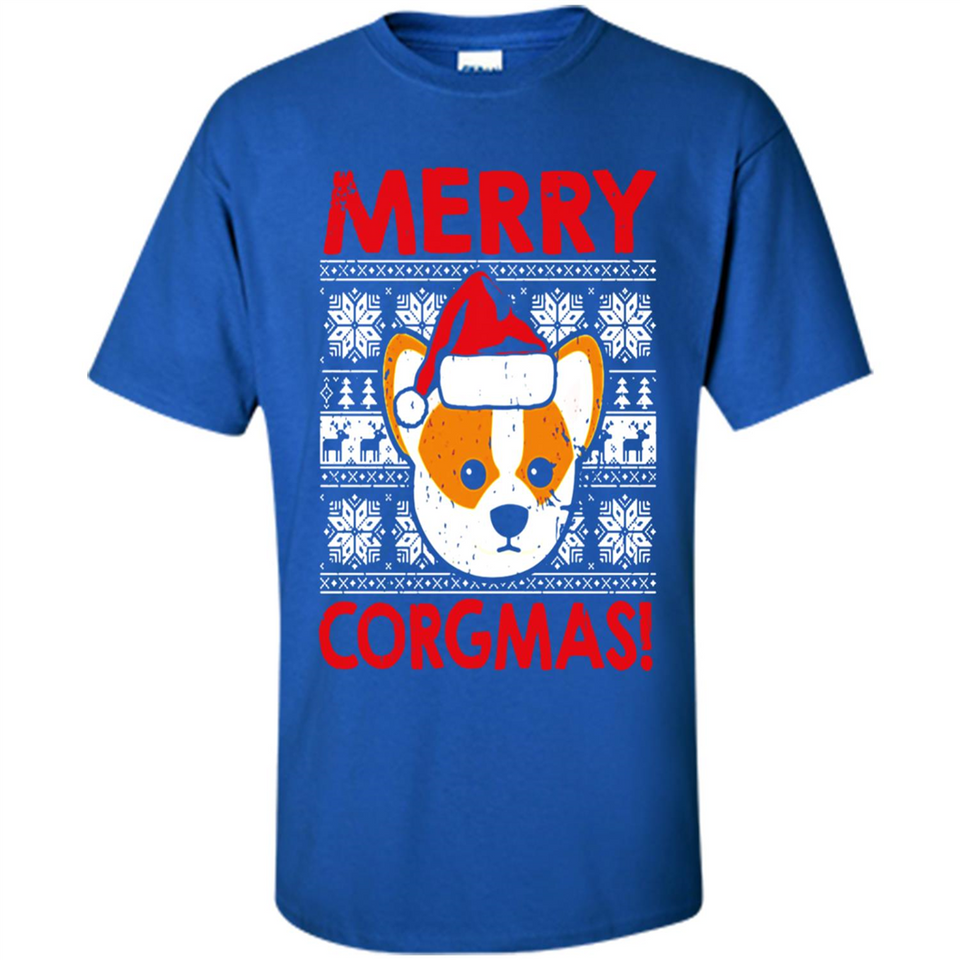 Funny Christmas Santa Corgi Dog Merry Corgmas - Shirt