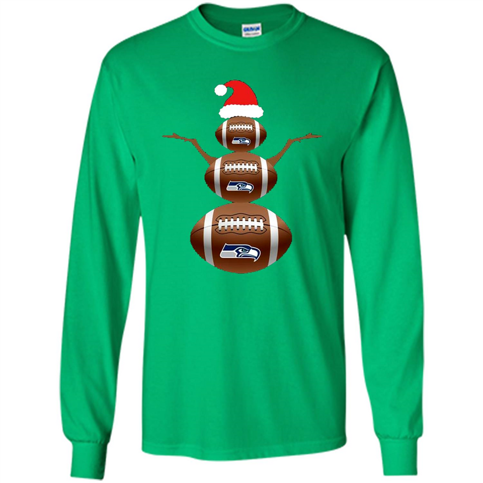 Seattle Seahawks NFL Dabbing Snowman Xmas