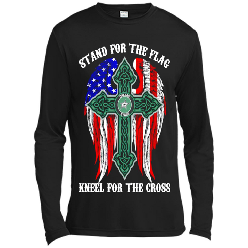 Dallas Stars - stand for the flag kneel for the cross