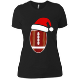 Christmas Football Shirt - Football Santa Hat Christmas