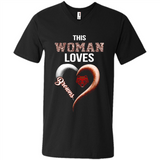 This Woman love Browns NFL football team - Men's V-Neck