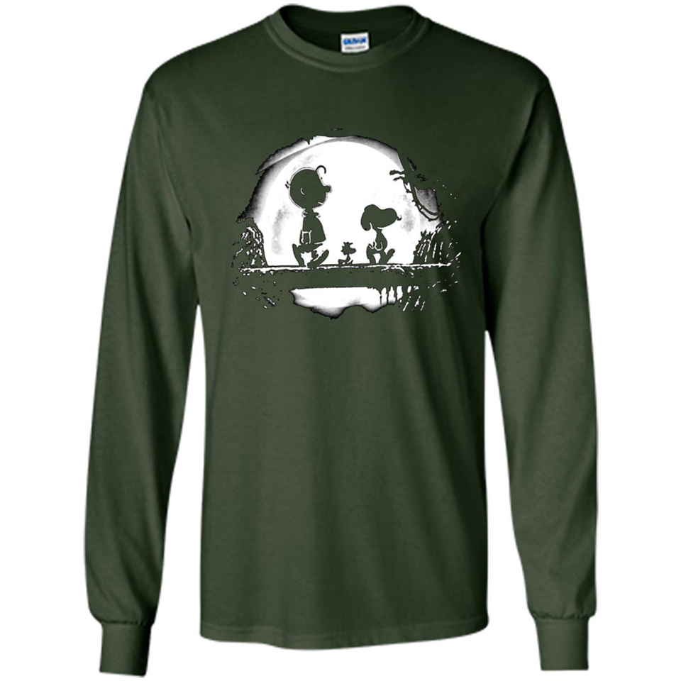 Snoopy The Peanuts Walking To The Moon