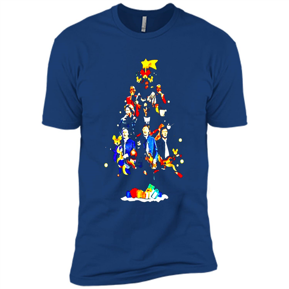 JOHN LENNON CHRISTMAS TREE - Premium Short Sleeve T-Shirt