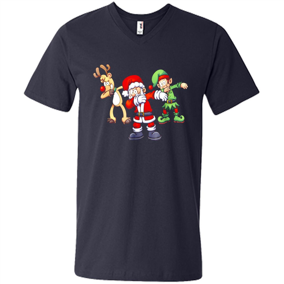 Dabbing Santa - Men's V-Neck