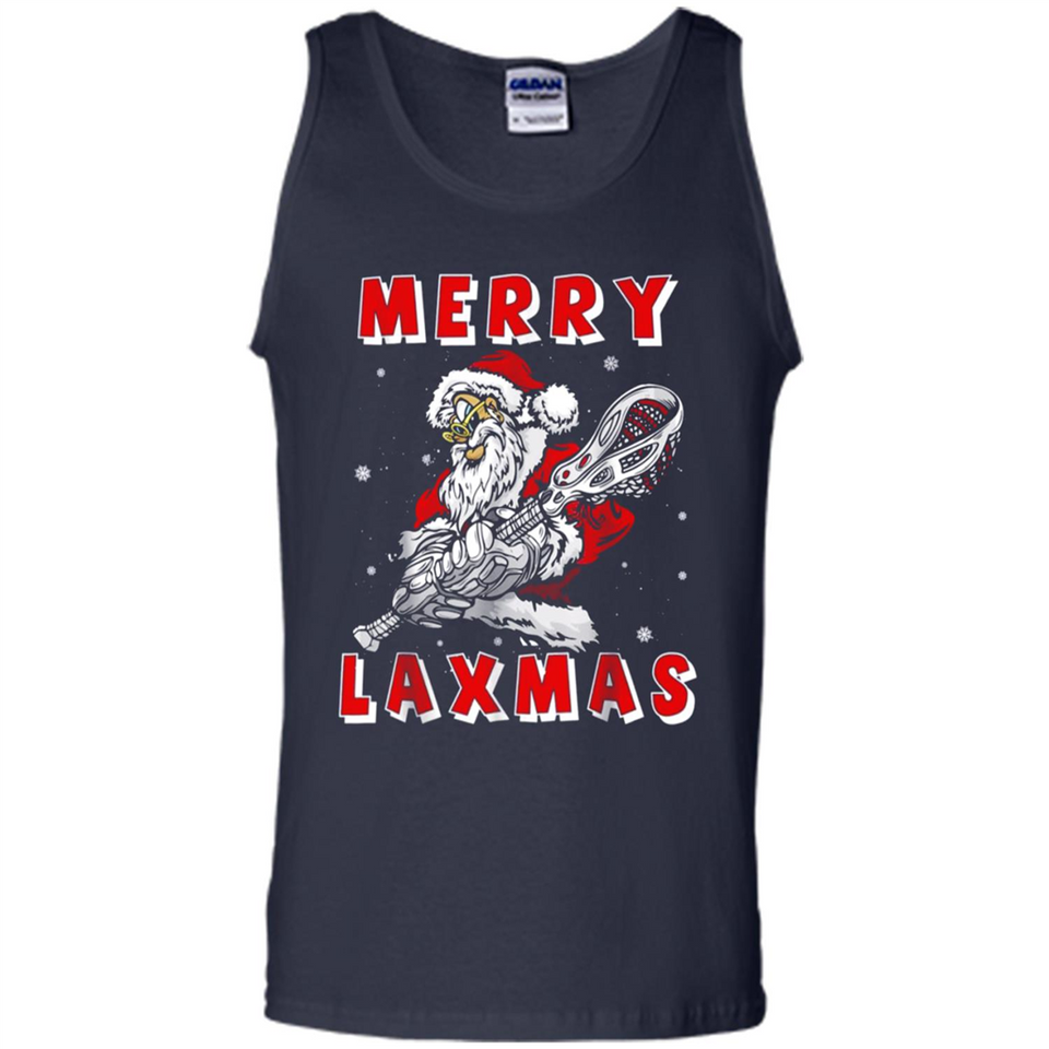 Lacrosse Merry Laxmas Santa - Tank Top