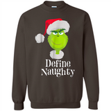 Santa Grinch Define Naughty Christmas Sweatshirt - Sweatshirt